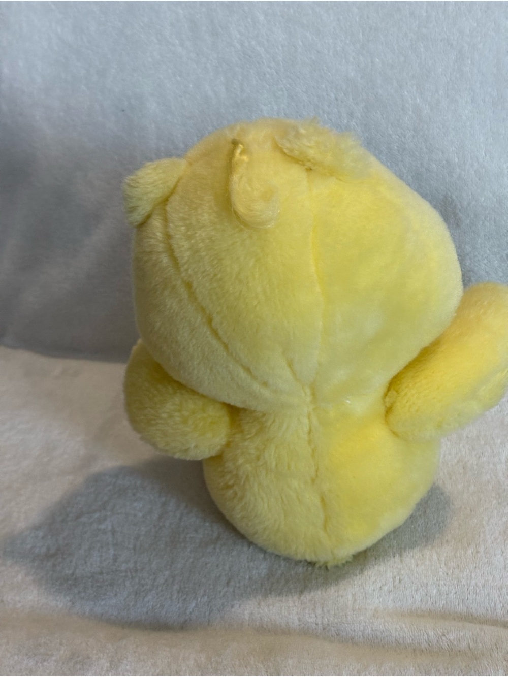 VTG Care Bears Funshine Bear plush With Carlton Cards Tuche Tags Early 2000s 13” - Picture 7 of 14